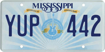 MS license plate YUP442
