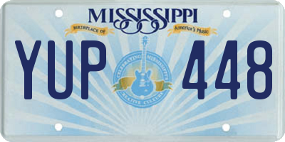 MS license plate YUP448