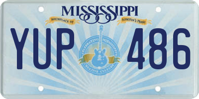 MS license plate YUP486
