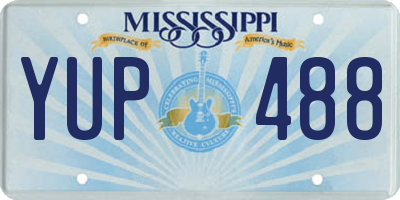 MS license plate YUP488