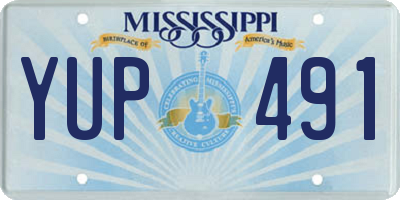 MS license plate YUP491