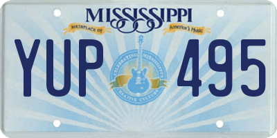 MS license plate YUP495