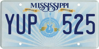 MS license plate YUP525