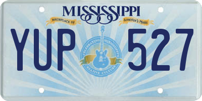 MS license plate YUP527