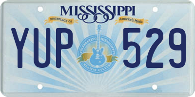 MS license plate YUP529