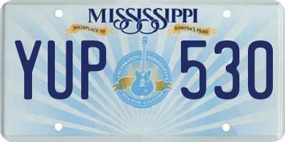 MS license plate YUP530