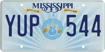MS license plate YUP544