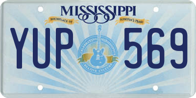 MS license plate YUP569