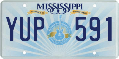 MS license plate YUP591