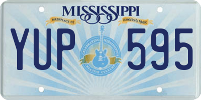 MS license plate YUP595