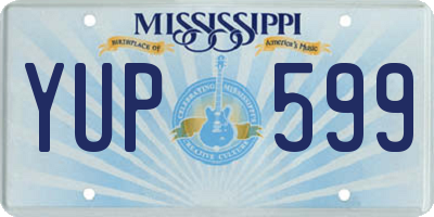 MS license plate YUP599