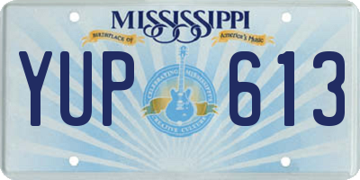 MS license plate YUP613