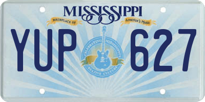 MS license plate YUP627