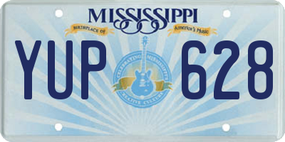 MS license plate YUP628