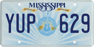 MS license plate YUP629