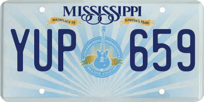 MS license plate YUP659