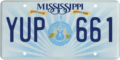 MS license plate YUP661
