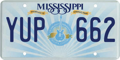 MS license plate YUP662