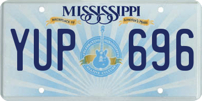 MS license plate YUP696