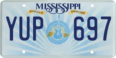 MS license plate YUP697