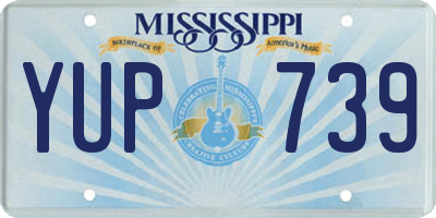 MS license plate YUP739