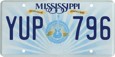 MS license plate YUP796