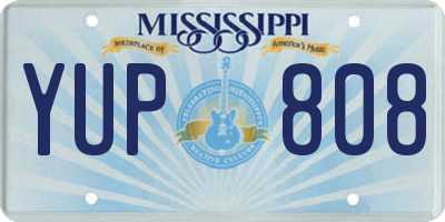 MS license plate YUP808