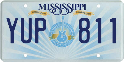 MS license plate YUP811