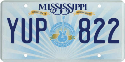 MS license plate YUP822