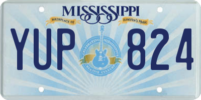 MS license plate YUP824