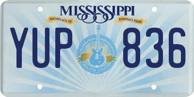 MS license plate YUP836