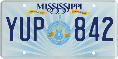 MS license plate YUP842