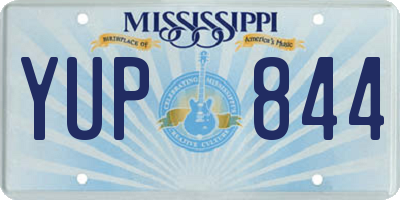 MS license plate YUP844
