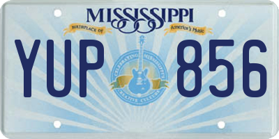 MS license plate YUP856