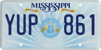 MS license plate YUP861