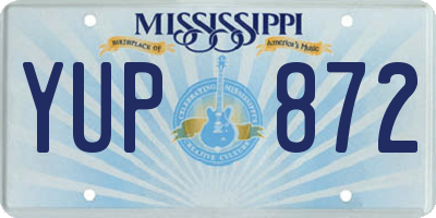 MS license plate YUP872