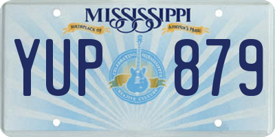 MS license plate YUP879