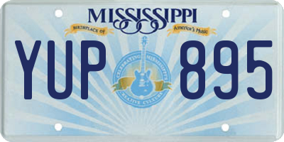 MS license plate YUP895