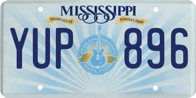 MS license plate YUP896