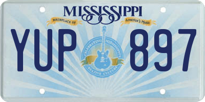 MS license plate YUP897