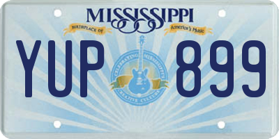 MS license plate YUP899