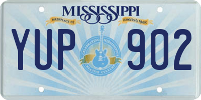 MS license plate YUP902