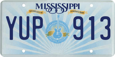 MS license plate YUP913