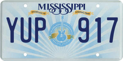 MS license plate YUP917