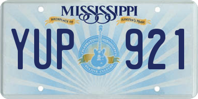 MS license plate YUP921
