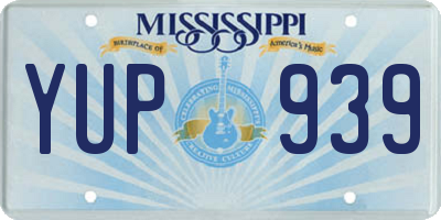 MS license plate YUP939