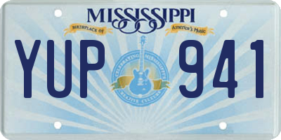 MS license plate YUP941