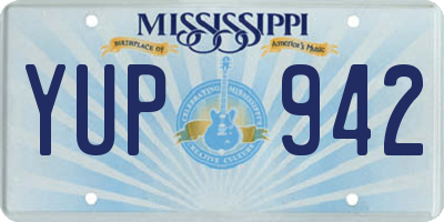 MS license plate YUP942