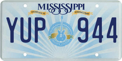 MS license plate YUP944