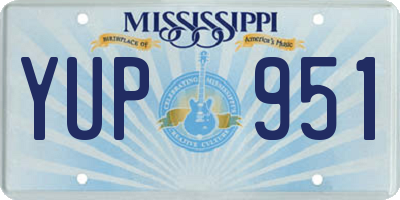 MS license plate YUP951